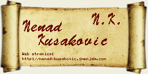 Nenad Kušaković vizit kartica